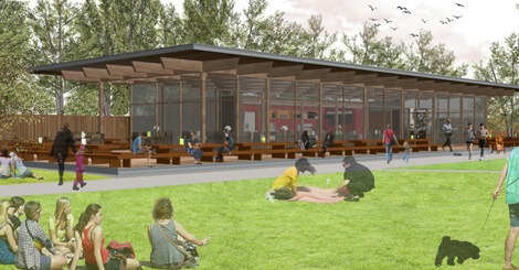 Hove Park cafe, Pavilion Tea House, Brighton, Hove, Koru Architects